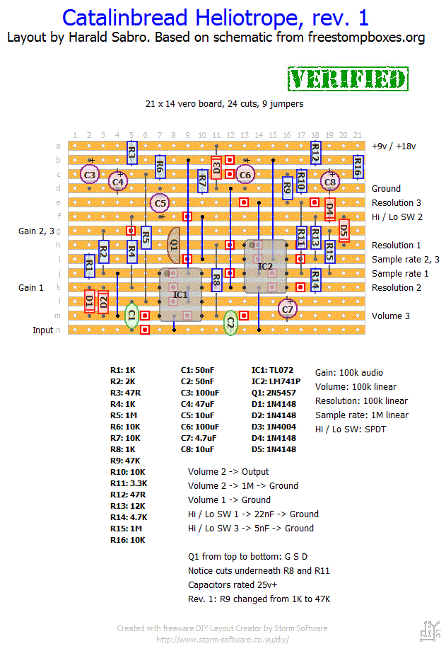 Heliotrope vero layout